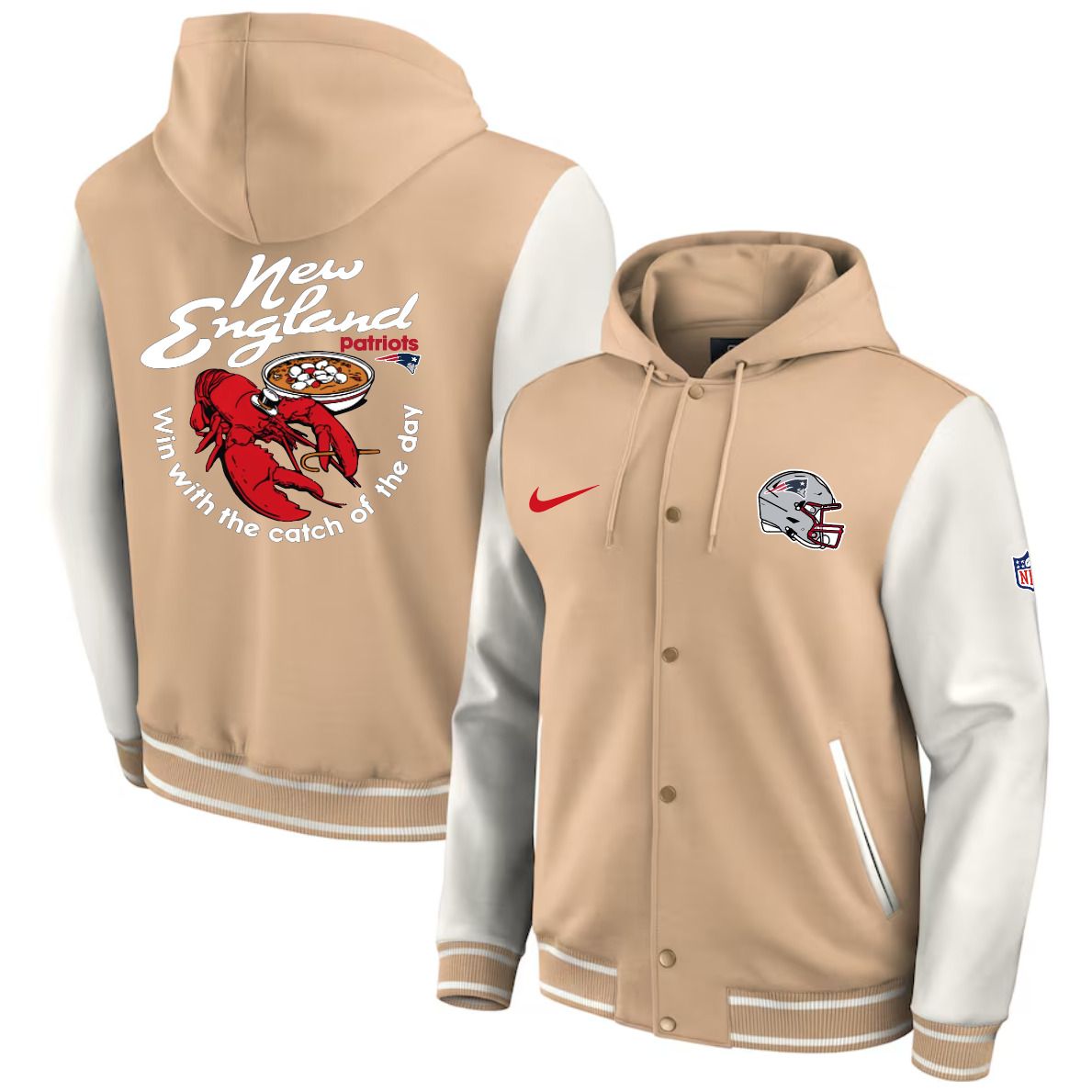 Men 2025 NFL New England Patriots jacket syle 2